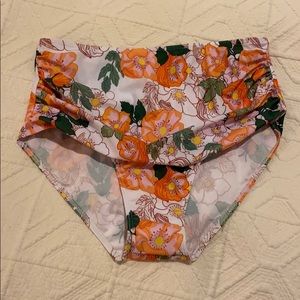 Dressfo High Waisted Floral Bikini Bottoms